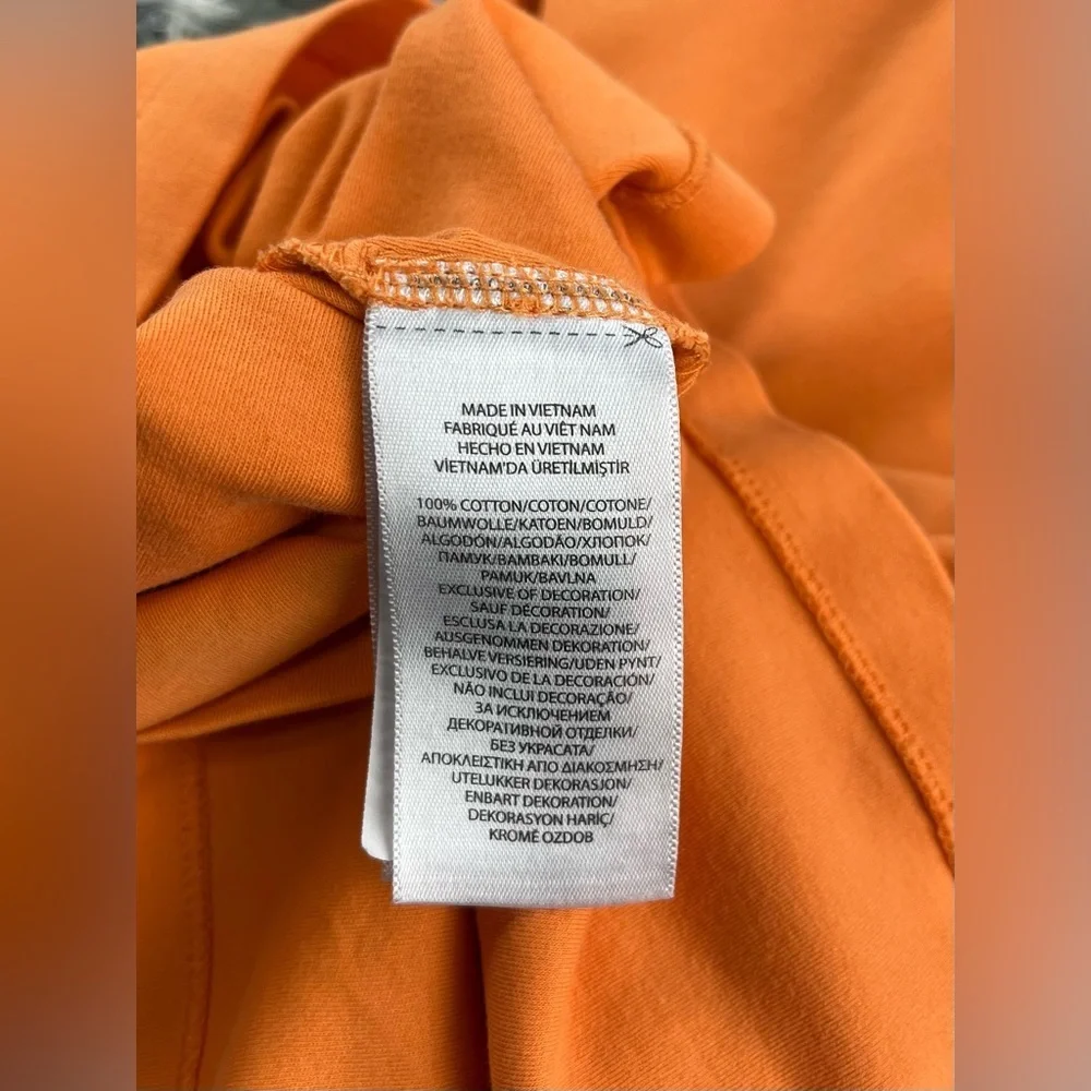 Polo Ralph Lauren Men's Orange Custom Slim Fit Polo Shirt Size XL
